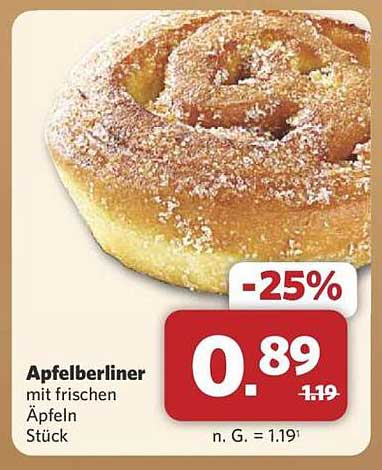 Apfelberliner mit frischen Äpfeln