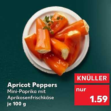 Apricot Peppers - Mini-Paprika mit Aprikosenfrischkäse je 100 g