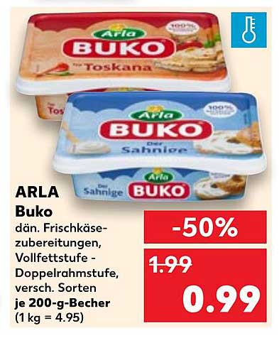 ARLA Buko Frischkäsezubereitungen - 200 g Becher, verschiedene Sorten
