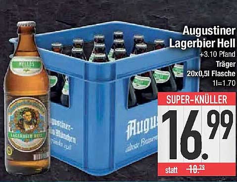 Augustiner Lagerbier Hell im praktischen Träger
