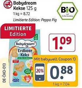Baby Dream Erdbeer Kekse 125 g – Limitierte Edition: Peppa Pig