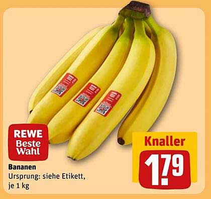 Bananen, je 1 kg - Knaller-Preis!
