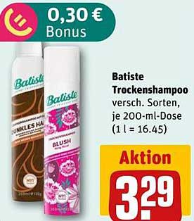 Batiste Trockenshampoo - Verschiedene Sorten, je 200-ml-Dose