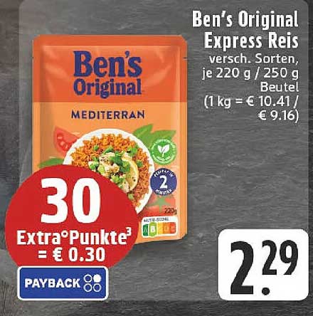 Ben's Original Express Reis - Mediterran