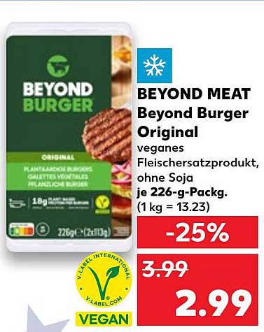 BEYOND MEAT Beyond Burger Original - veganes Fleischersatzprodukt