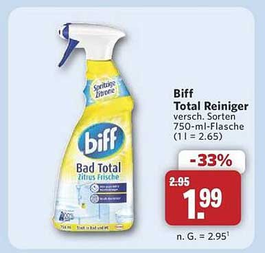 Biff Total Reiniger 750 ml - Citrus Frische