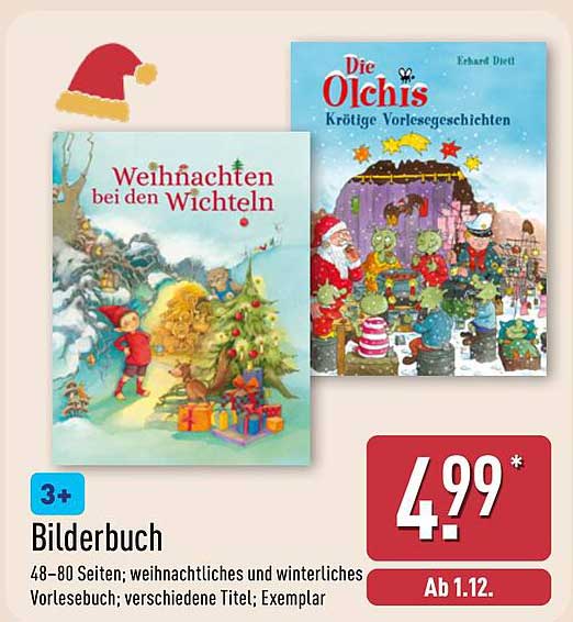 Bilderbuch - Weihnachten bei den Wichteln und Die Olchis: Krötige Vorlesegeschichten