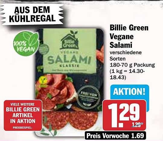 Billie Green Vegane Salami