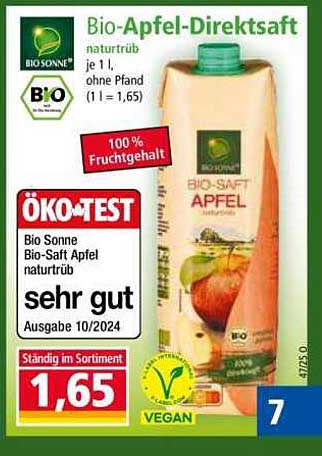 Bio-Apfel-Direktssaft - naturtrüb