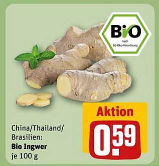 Bio Ingwer je 100 g