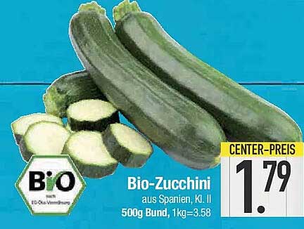Bio-Zucchini aus Spanien, K. II