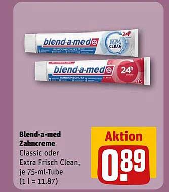 Blend-a-med Zahnpasta Classic oder Extra Frisch Clean, 75 ml