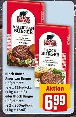Block House American Burger tiefgefroren