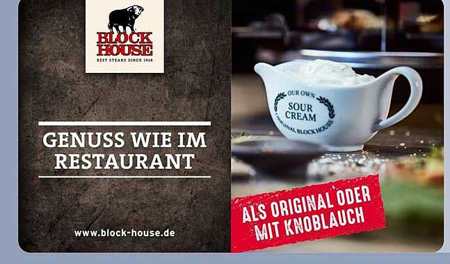 BLOCK HOUSE Sour Cream – Genuss wie im Restaurant