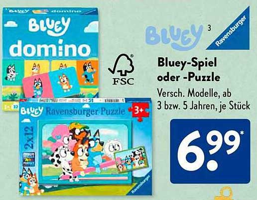 Bluey-Spiel oder -Puzzle