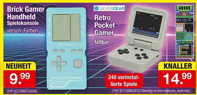 Brick Gamer Handheld Spielkonsole - versch. Farben
