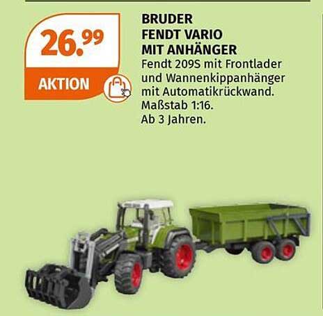 BRUDER FENDT VARIO MIT ANHÄNGER