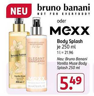 bruno banani Vanilla Muse Body Splash 250 ml