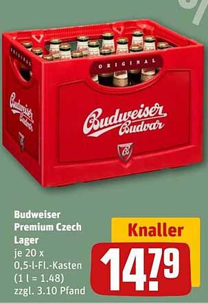 Budweiser Premium Czech Lager