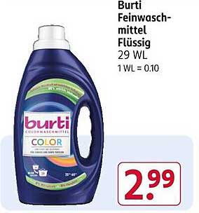Burti Feinwaschmittel Flüssig 29 WL