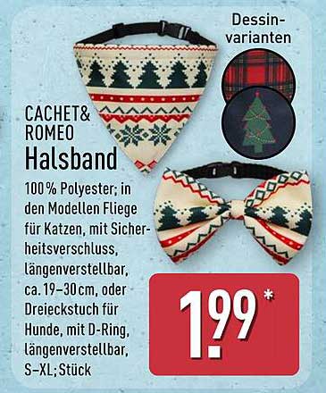 CACHET & ROMEO Halsband für Hunde und Katzen