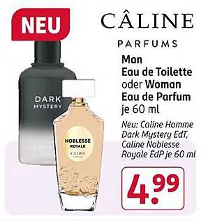 CÂLINE Parfums: Dark Mystery und Noblesse Royale Eau de Toilette und Eau de Parfum je 60 ml