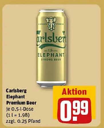 Carlsberg Elephant Premium Beer 0,5l Dose