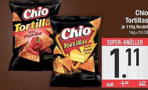 Chio Tortillas je 110g Beutel