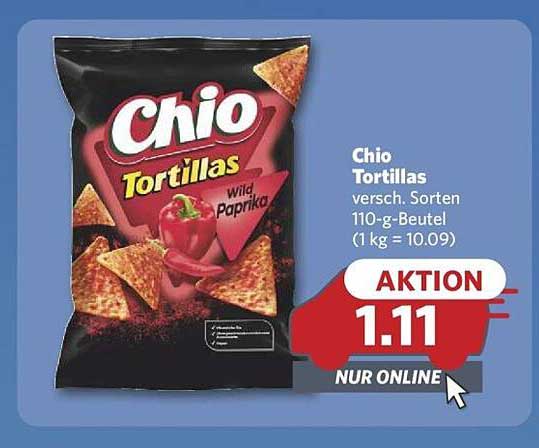 Chio Tortillas wild Paprika 110-g-Beutel