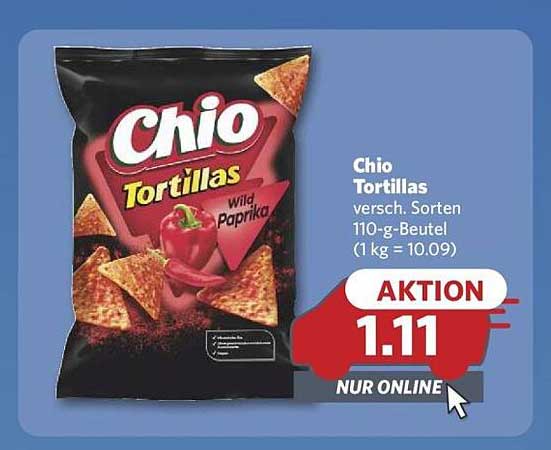 Chio Tortillas Wild Paprika 110-g-Beutel