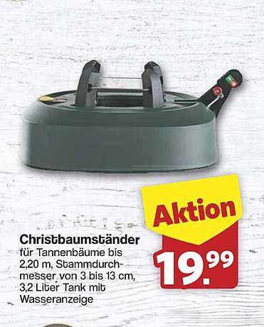Christbaumständer für Tannenbäume bis 2,20 m – Aktion Preis: 19,99