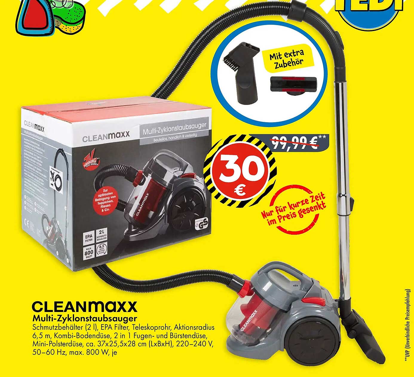 CLEANmaxx Multi-Zyklonstaubsauger