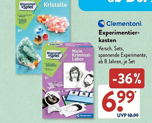 Clementoni Experimentierkasten - Mein Kriminal-Labor