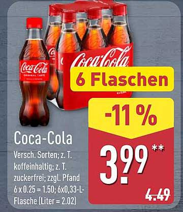 Coca-Cola 6 Flaschen