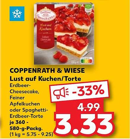 COPPENRATH & WIESE Lust auf Kuchen/Torte - Erdbeer- Cheesecake, Feiner Apfelkuchen oder Spaghetti-Erdbeertorte