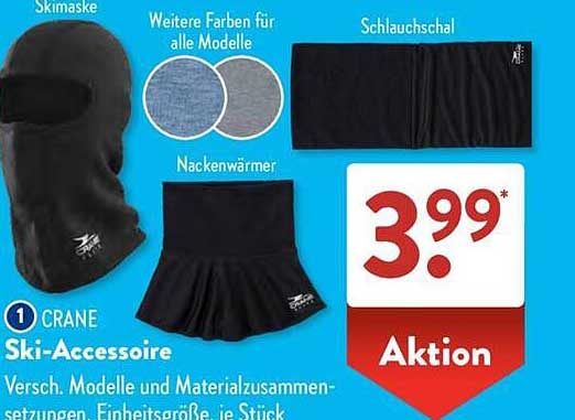 CRANE Ski-Accessoires: Schals, Nackenwärmer und mehr