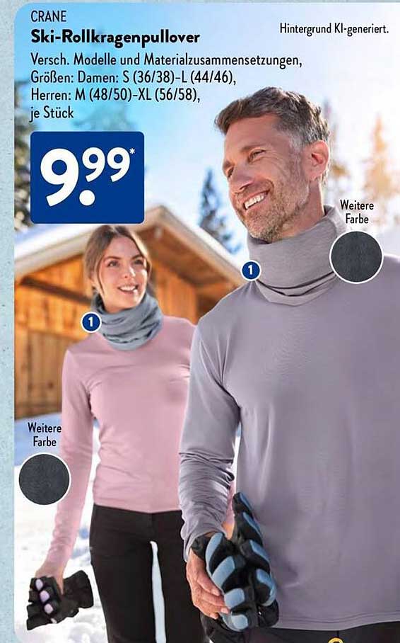 CRANE Ski-Rollkragenpullover