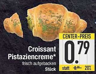 Croissant Pistaziencreme - frisch aufgebacken