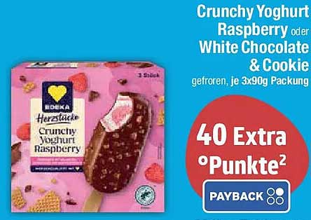 Crunchy Yoghurt Raspberry oder White Chocolate & Cookie, 3x90g Packung