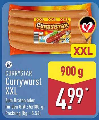 CURRYSTAR Currywurst XXL 900 g
