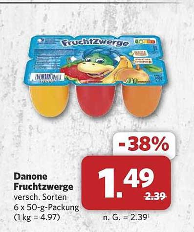 Danone Fruchtzwerge - Verschiedene Sorten