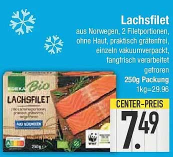 Deka Bio Lachsfilet 250g – Fangfrisch und hochwertig