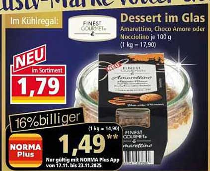 Dessert im Glas – Amaretto, Choco Amore oder Nocciolino