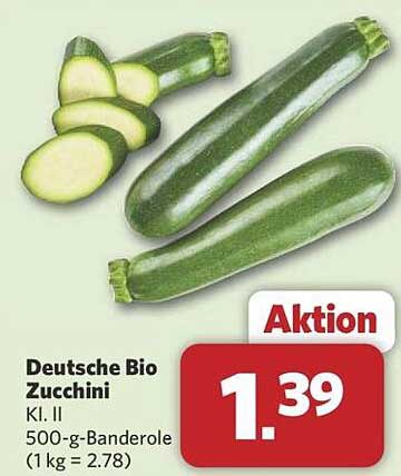 Deutsche Bio Zucchini