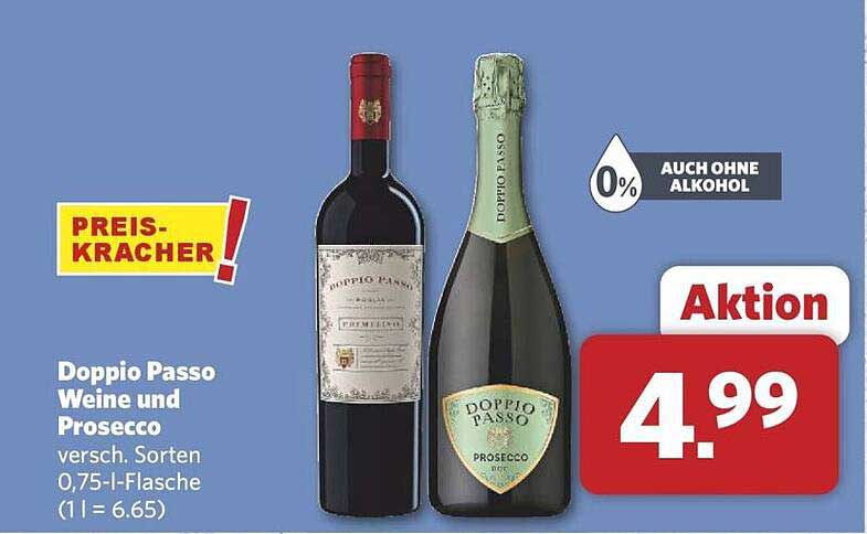 Doppio Passo Weine und Prosecco