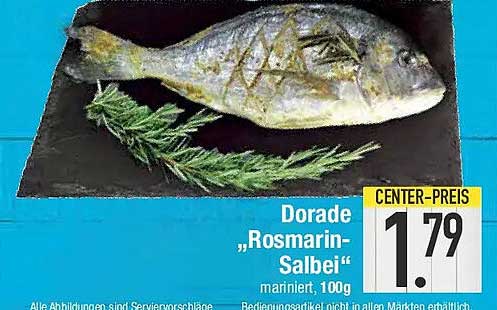Dorada „Rosmarin-Salbei“ mariniert, 100g