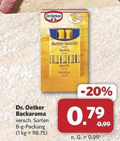 Dr. Oetker Backaroma Butter-Vanille 8-g-Packung