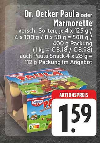 Dr. Oetker Paula oder Marmorette - 400 g Packung