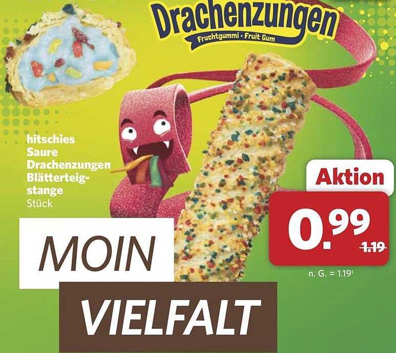Drachenzungen – Fruchtgummi mit Blätterteig