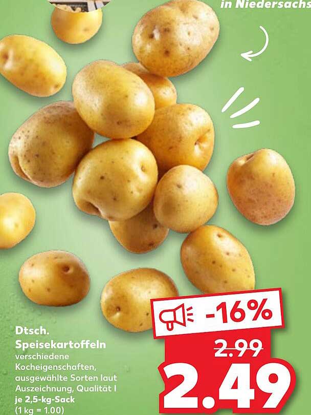 Dt. Speisekartoffeln 2,5-kg-Sack